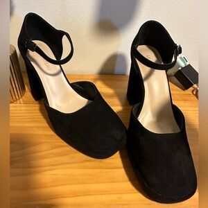 Square Toe Mary Jane High Heel Platform Pump size 8